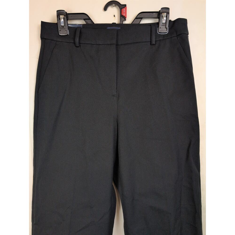 New J.Crew Remy wide leg trouser pants Size 6 Black Minimal Classic Full Length - Picture 4 of 9